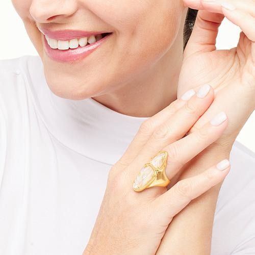 $112 Kendra Scott Margot Double Gemstone Ring - Bl 864656 New Kendra Scott Margot Double Gemstone Ring An everyday head-turner, Margot features a modern, double-stone design that brings to mind shoreside pebbles. Give this versatile ring a whirl with day
