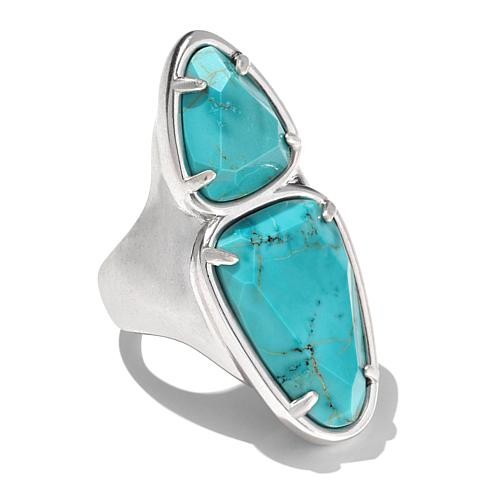 $112 Kendra Scott Margot Double Gemstone Ring - Bl 864656 New Kendra Scott Margot Double Gemstone Ring An everyday head-turner, Margot features a modern, double-stone design that brings to mind shoreside pebbles. Give this versatile ring a whirl with day