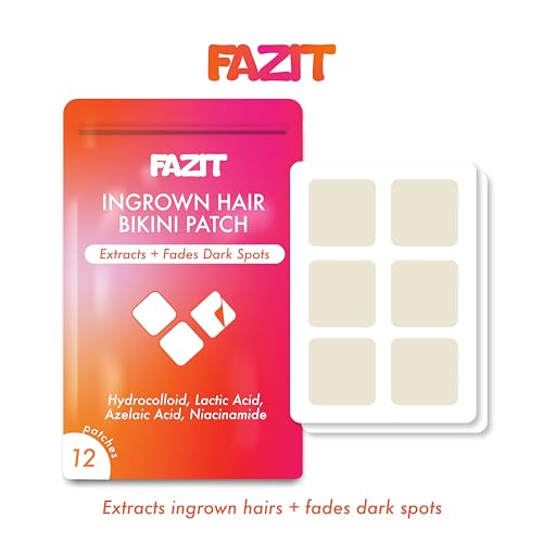 $33 FAZIT Ingrown Hair Bikini Treatment - Hair Remover for Women's Intimate Areas - Removal Pads for Smooth, Irritation-Free Skin 12 pack