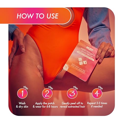$33 FAZIT Ingrown Hair Bikini Treatment - Hair Remover for Women's Intimate Areas - Removal Pads for Smooth, Irritation-Free Skin 12 pack