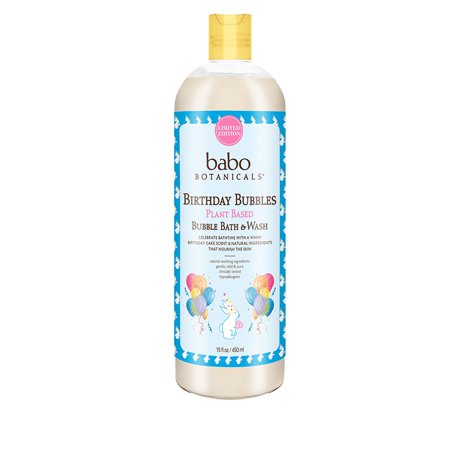 $25 Babo BOTANICALS - Birthday Bubbles Plant Based Bubble Bath & Wash 15 Oz.