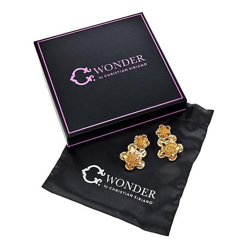 $44 C Wonder by Christian Siriano Flower Drop Earr New CC Wonder by Christian Siriano Flower Drop Earrings The power of bloom! Fortify your fashions with impact-making florals. C Wonder's twinkling, all-metal blossom packs a pretty punch that's bold enou