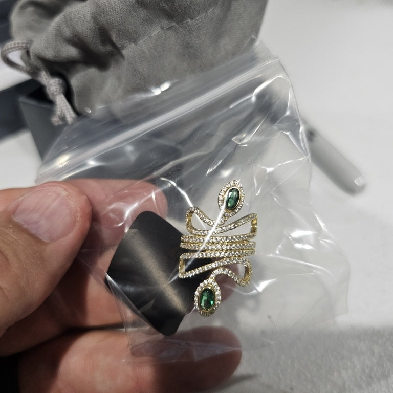 $48 ABSOLUTE WRAPPED SNAKE RINg GoLDToNe size 7 883099  New $48 ABSOLUTE WRAPPED SNAKE RINg GoLDToNe size 7