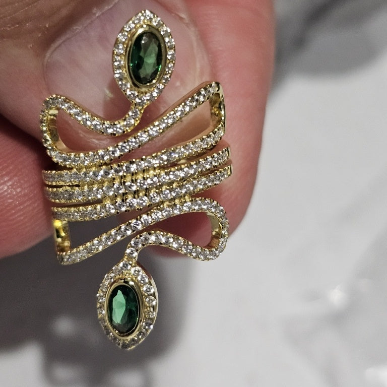 $48 ABSOLUTE WRAPPED SNAKE RINg GoLDToNe size 7 883099  New $48 ABSOLUTE WRAPPED SNAKE RINg GoLDToNe size 7