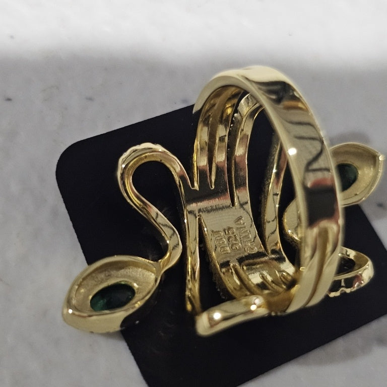 $48 ABSOLUTE WRAPPED SNAKE RINg GoLDToNe size 7 883099  New $48 ABSOLUTE WRAPPED SNAKE RINg GoLDToNe size 7