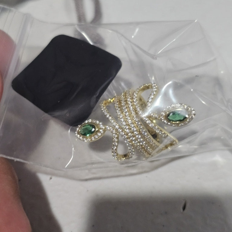 $48 ABSOLUTE WRAPPED SNAKE RINg GoLDToNe size 7 883099  New $48 ABSOLUTE WRAPPED SNAKE RINg GoLDToNe size 7