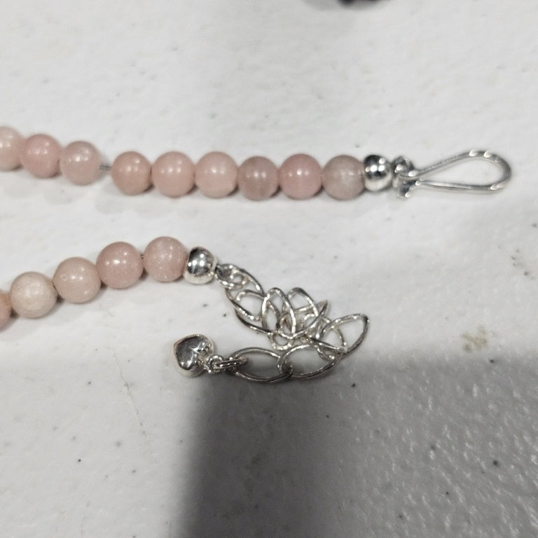 $143 Jay king strawberry quartz necklace New This exquisite Jay King strawberry quartz necklace features a stunning design with a combination of larger polished stones and delicate beading. The soft pink hues of the strawberry quartz create a serene and