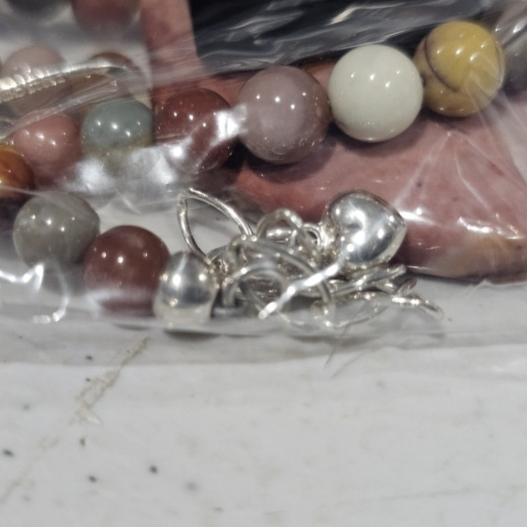 $140 Jay king mind finds Madagascar flower chalced 873364 New Sterling Silver clasps.