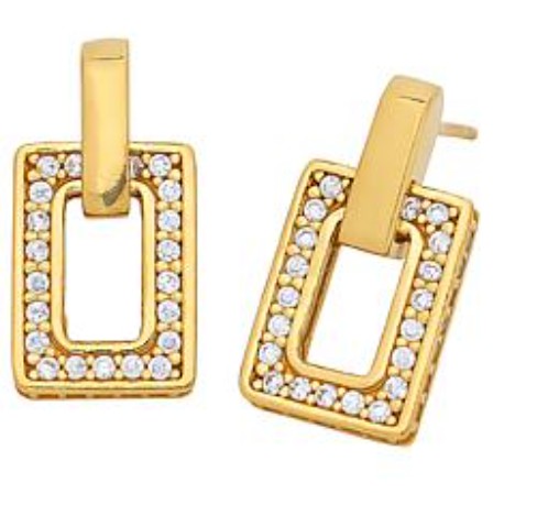 $56 ABSolute by katherine mcfee RECTangle LINK EAR New $56 ABSolute by katherine mcfee RECTangle LINK EARRING Silver sterling silver.