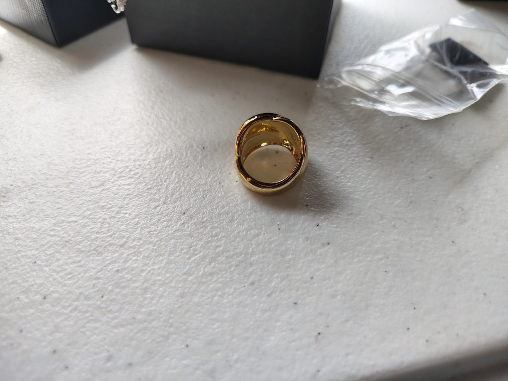 $54 BELLEZZA DOUBLE BOMBE RING size 5 878217 New $54 BELLEZZA DOUBLE BOMBE RING size 5