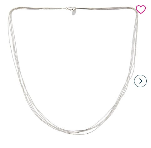 $140 Chaco canyon Liquid Silver 5 Strand 30" sterl 866176 New $140 Chaco canyon Liquid Silver 5 Strand 30" sterling silver
