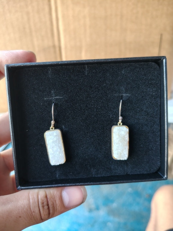 $54 CONNIE CRAIG CARROLL JEWELRY drussy earrings 848793 New $54 CONNIE CRAIG CARROLL JEWELRY drussy earrings
