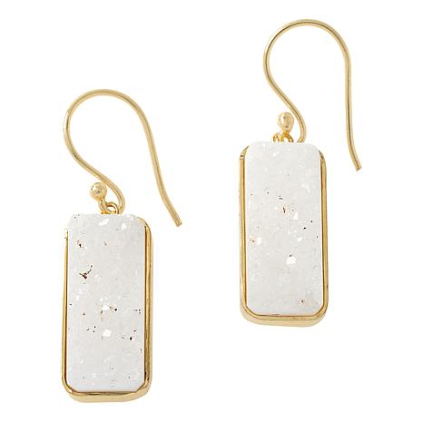 $54 CONNIE CRAIG CARROLL JEWELRY drussy earrings 848793 New $54 CONNIE CRAIG CARROLL JEWELRY drussy earrings