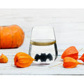 $11 Way to Celebrate Halloween Stemless Wine Glass bat set of 4