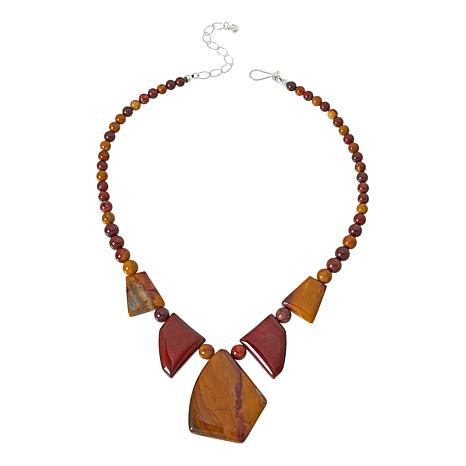 $120 Jay King Madagascar Flower Stone Necklace 861616 New $120 Jay King Madagascar Flower Stone Necklace