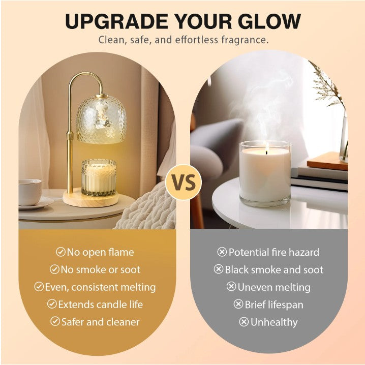 $25 Black Metal or hammered glass Candle    Warmer   Lamps.