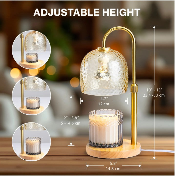 $25 Black Metal or hammered glass Candle    Warmer   Lamps.