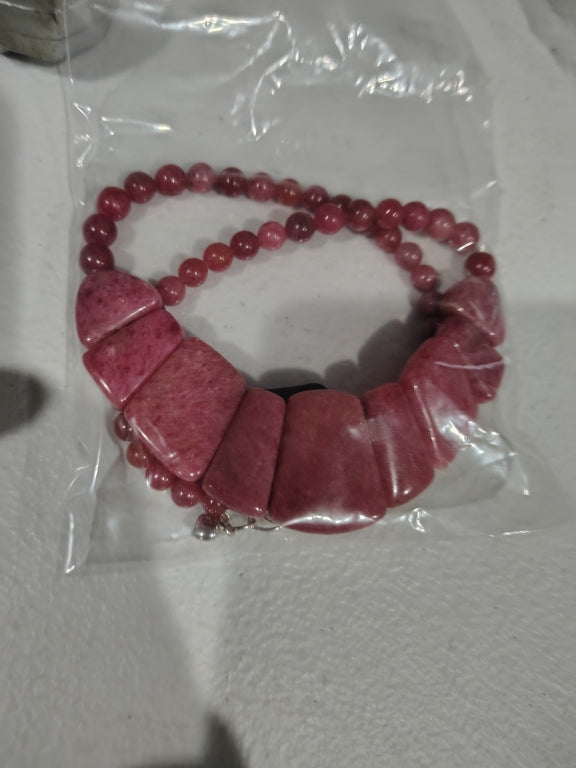 $220 Jay King Baroque Rose Rhodonite Sterling Silv 866678 New $220 Jay King Baroque Rose Rhodonite Sterling Silver Necklace Jay king.
