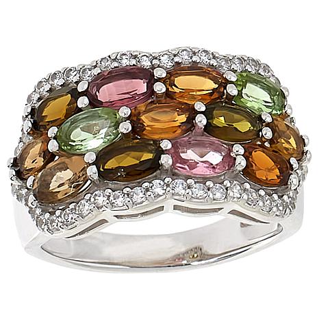 $75 Colleen Lopez GEM 3 row sleeping beauty Kingma 865922 stock photot has different stones New $75 Colleen Lopez GEM 3 row sleeping beauty Kingman Turquoise white zircon size 6