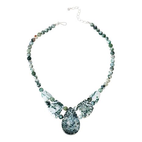 $165 Jay King Sterling Silver Multicolor Moss Agat 861844 New $165 Jay King Sterling Silver Multicolor Moss Agate Necklace 18" .925