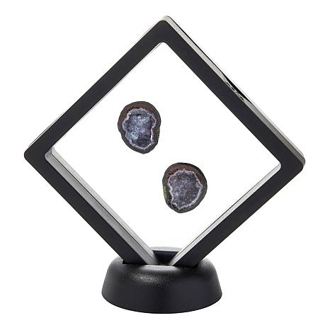 $64 Jay King Geode specimen Dark Float Frame 862132 New $64 Jay King Geode specimen Dark Float Frame stlyes and colors will vary.