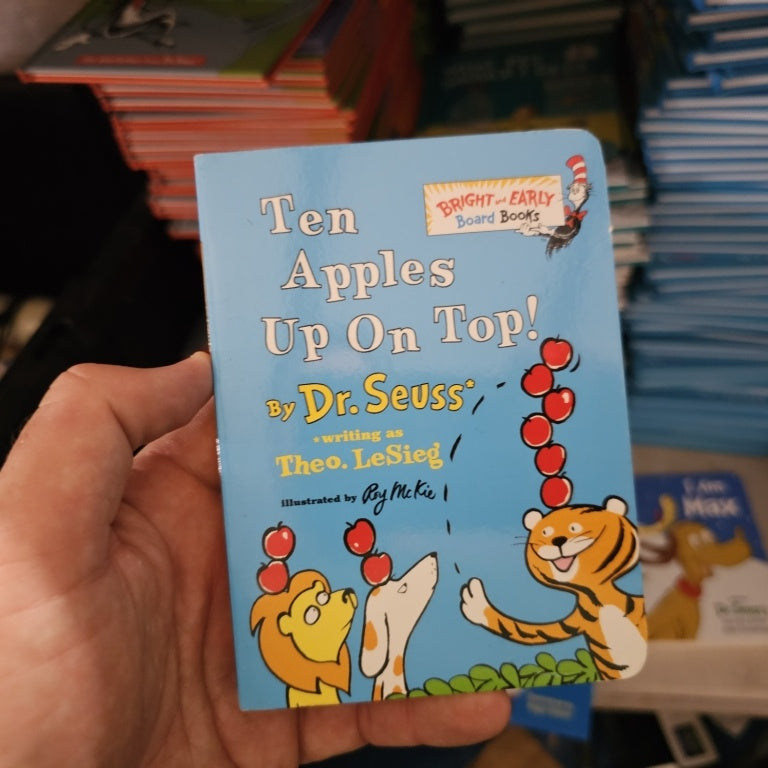 New $6 Ten Apples Up On Top! - By Dr. Seuss (  Board Book )