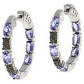 $99 coleen lopez IN-OUT DIAmond & GEMSTONE HOOPS 1 860906 stock phots has different stones. New $99 coleen lopez IN-OUT DIAmond & GEMSTONE HOOPS 1"