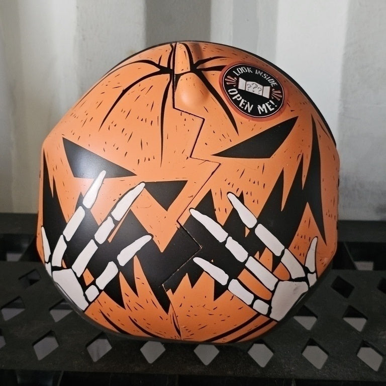 $15 Nightmare before  christmas  Jack skellington pumpkin  surprise stand  or     wall décor. Pumpkin  opens up with  jacks  face .
