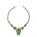 $140 Jay King .925 Silver Tanzanian GREEN OPAL Bea New 866641 $140 Jay King .925 Silver Tanzanian GREEN OPAL Beaded Station Necklace 18"