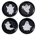 $13 Way to Celebrate Halloween 4pk Ceramic Ghost A new will com in sealed box $13 Way to       Celebrate Halloween 4pk Ceramic Ghost       Appetizer Plates HARD TABLETOP these plates       come with 4 different ghosts 1 one each       plate. 6.81" diame