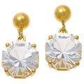 $40 Herkimer 10mm drop earring sterling silver tri New 864859 $40 Herkimer 10mm drop earring sterling silver trilliant cut heart shaped different than stock photo but similiar.