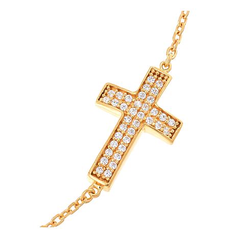 $60 Absolute by KMF CROSS INFINITY NECKLACE Goldto New 869595 $60 Absolute by KMF CROSS INFINITY NECKLACE Goldtone CROSS