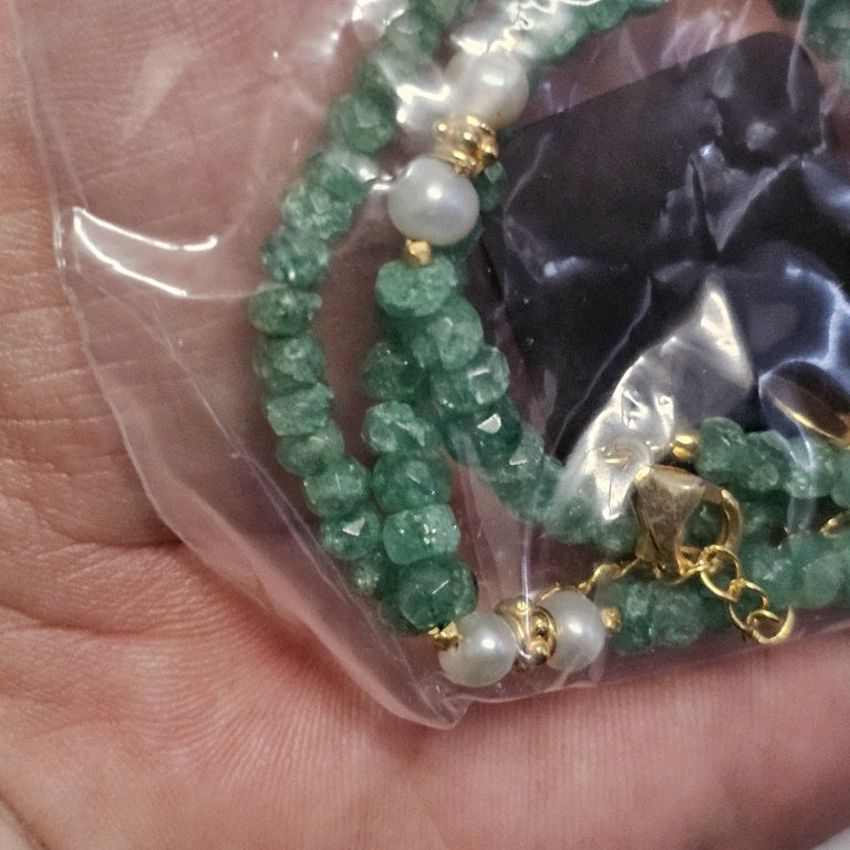 $75 Colleen Lopez Greenn Quartz & Pearl Necklace New 887059 $75 Colleen Lopez Greenn Quartz & Pearl Necklace