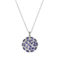 $140 Colleen Lopez Lolite Round cluster Pendant Ne New 870975 $140 Colleen Lopez Lolite Round cluster Pendant Necklace