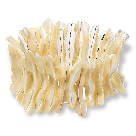 $35 Connie craig carroll Mother of pearl Stretch B New 900585 $35 Connie craig carroll Mother of pearl Stretch Bracelet