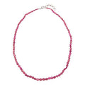 $140 COLLEEN LOPEZ Gems Pink Bead Necklace 18" + 2 New 865865 $140 COLLEEN LOPEZ Gems Pink Bead Necklace 18" + 2 STERLING SILVER