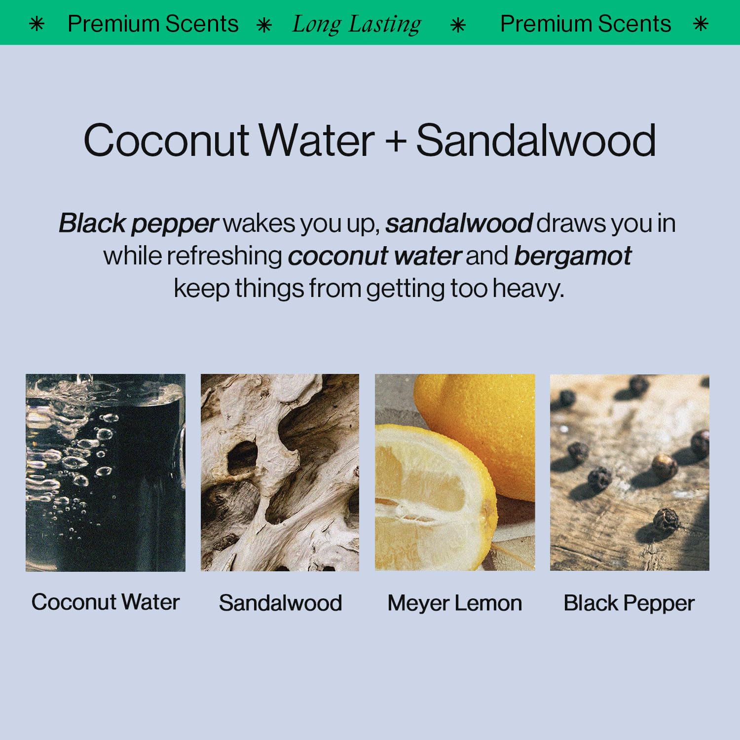 $18 OffCourt - Natural Deodorant Body Spray for Men and Women - Aluminum Free - Whole Body Deodorant for Women and Men - Bold, Long-Lasting Coconut Water and Sandalwood Scent, 3.4 Ounce (Pack of 1)