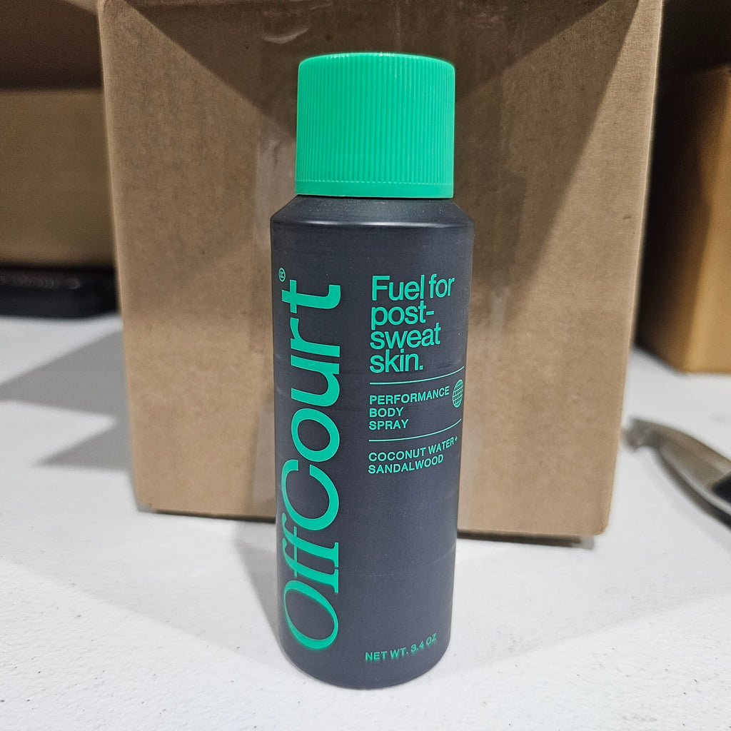 $18 OffCourt - Natural Deodorant Body Spray for Men and Women - Aluminum Free - Whole Body Deodorant for Women and Men - Bold, Long-Lasting Coconut Water and Sandalwood Scent, 3.4 Ounce (Pack of 1)
