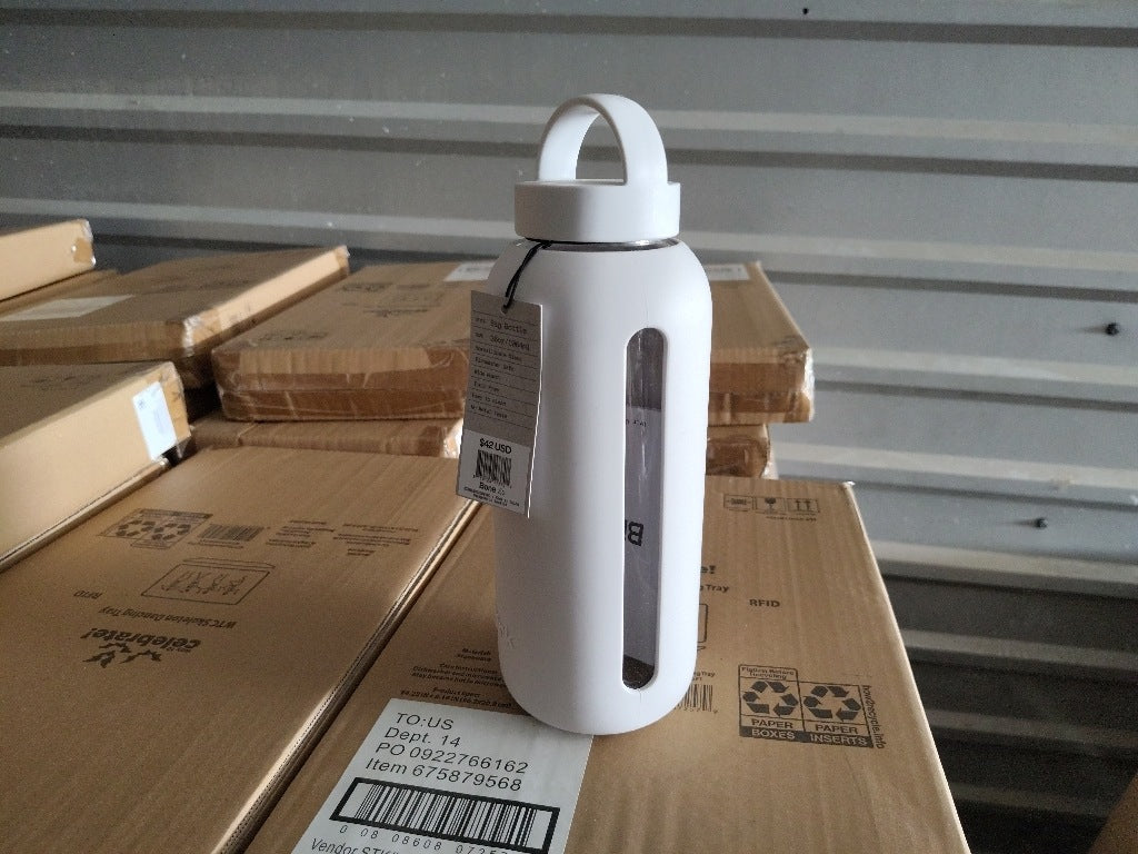 New $42 Bink big bottle 36oz wide mouthcarry cap bone  color