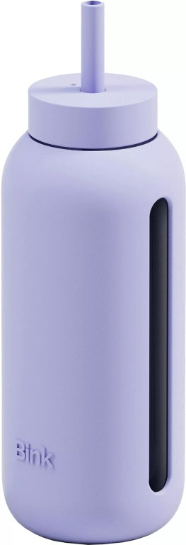 New $42 Bink 36 oz. Big Bottle with Straw Cap fog purple