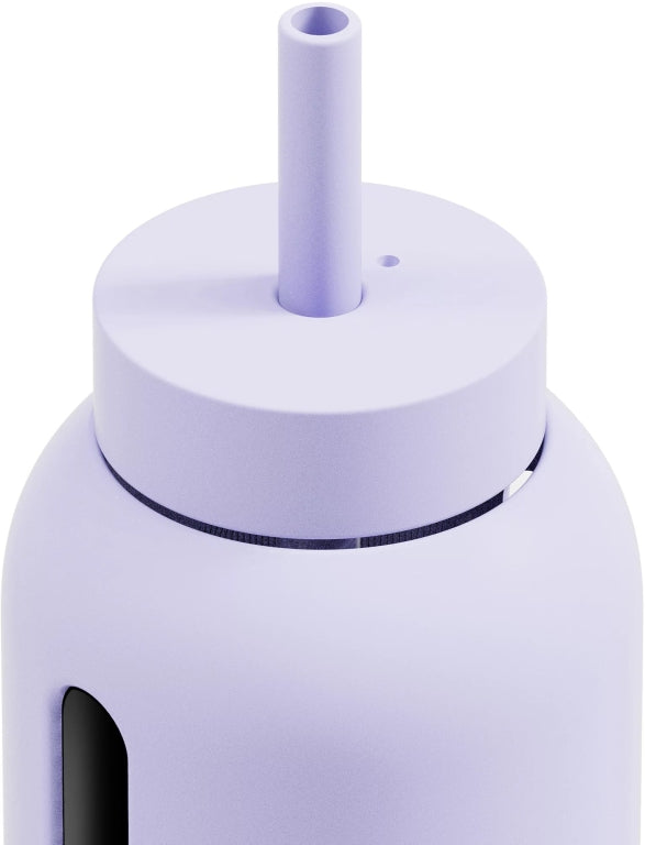New $42 Bink 36 oz. Big Bottle with Straw Cap fog purple