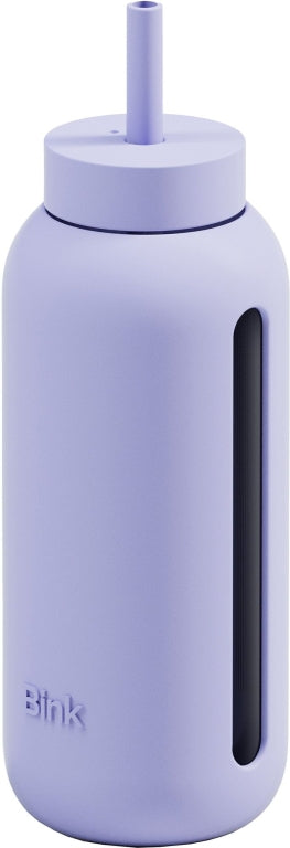 New $42 Bink 36 oz. Big Bottle with Straw Cap fog purple