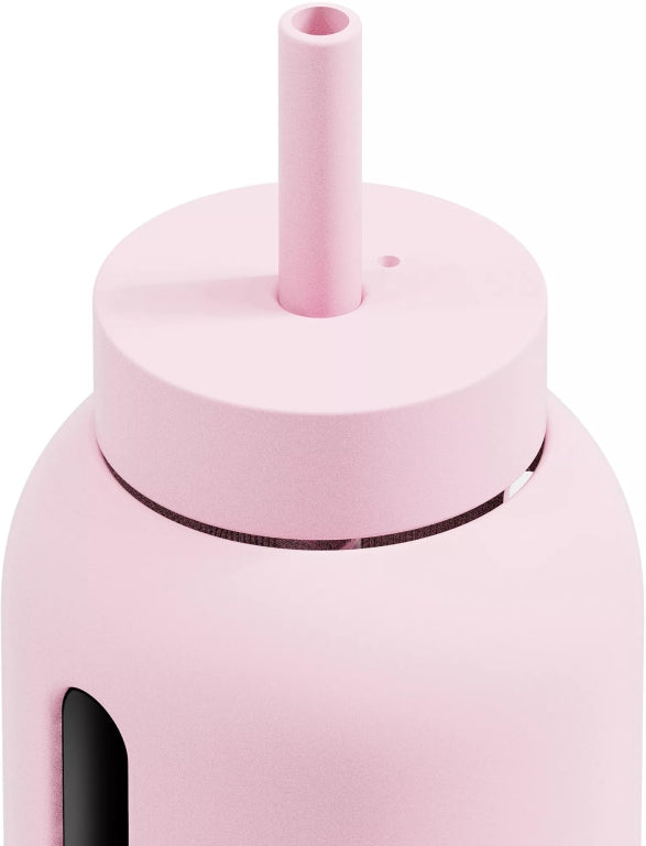 New $42 Bink 36 oz. Big Bottle with Straw cap oyster ( light pink)