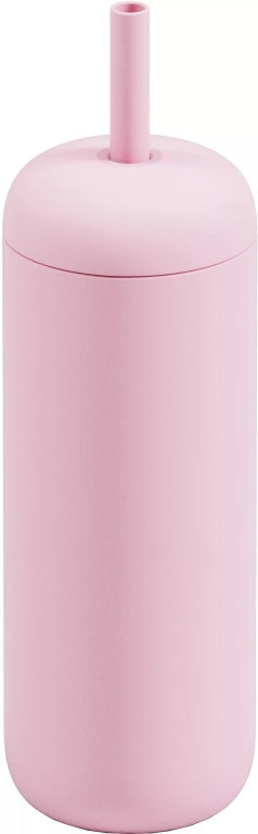 New $34 Bink straw tumbler 21oz oyster pink  straw cap 8982