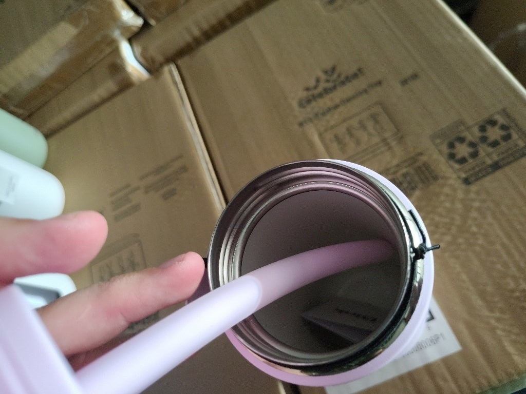 New $34 Bink straw tumbler 21oz oyster pink  straw cap 8982