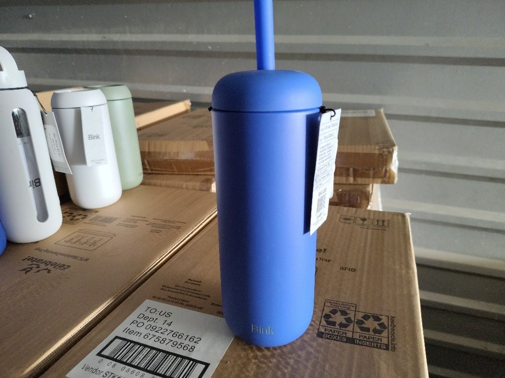 New $28 Bink 21 oz. Straw Tumbler cobalt blue