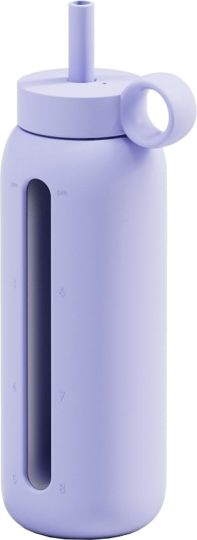 New $34 Bink 21 oz. Day Bottle with Straw Cap  Fog purple